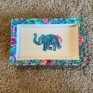Lily Pulitzer Trinket Tray with elephant